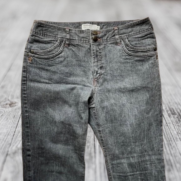 TRIBAL Vintage Bootcut Stretch Denim Jeans Distressed Vintage Wash Size 10 NWOT - Picture 7 of 8
